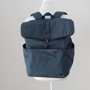 Lululemon Fold-Over Navy Blue Backpack